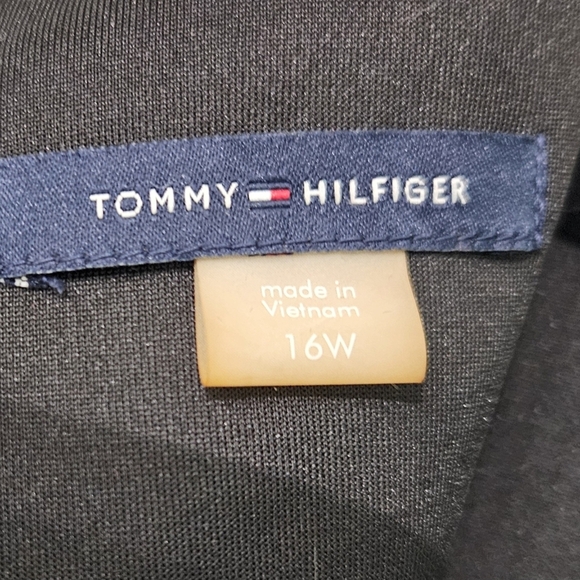 Tommy Hilfiger Ruffle Sleeve Black Shift Dress size 16W - Picture 6 of 8